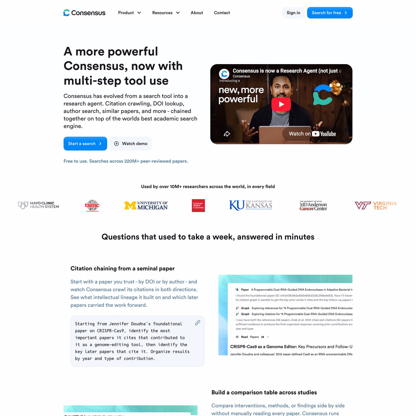 Consensus website